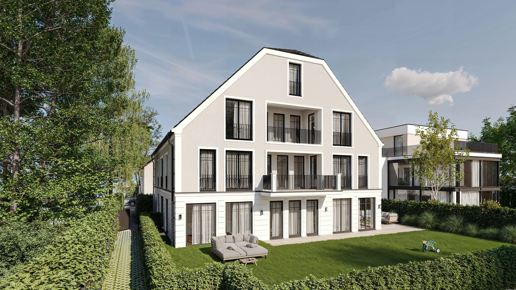 Außenansicht Gartenseite — Rendering 2022