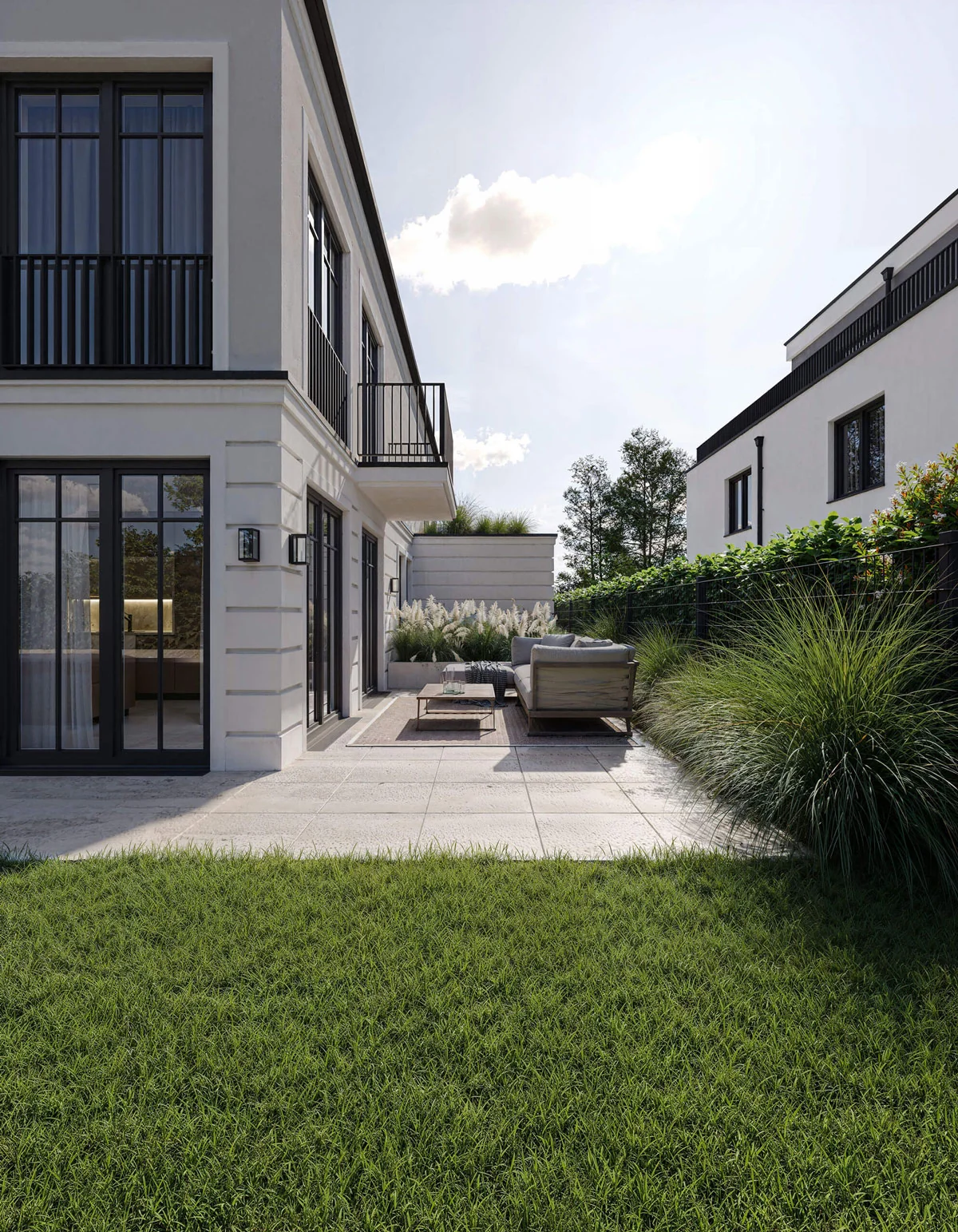 Detailansicht Fassade — Rendering 2022